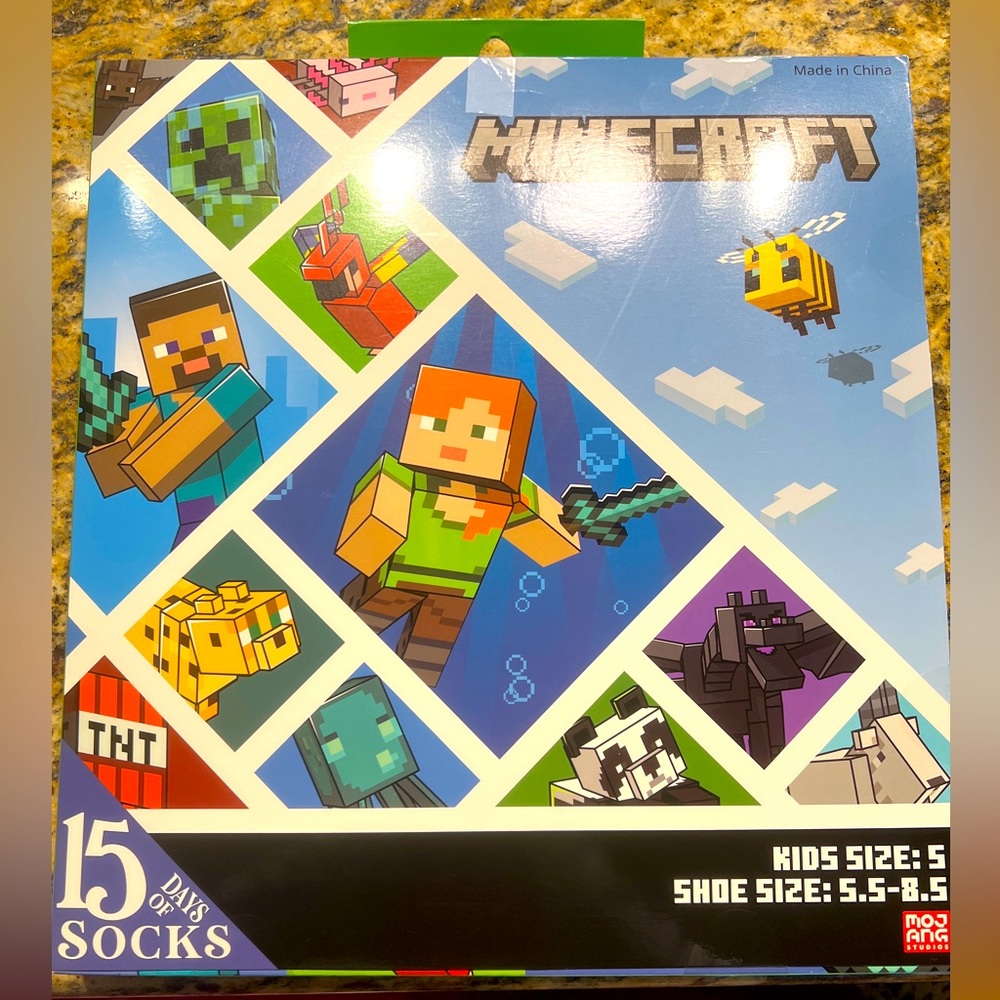New Minecraft socks size S